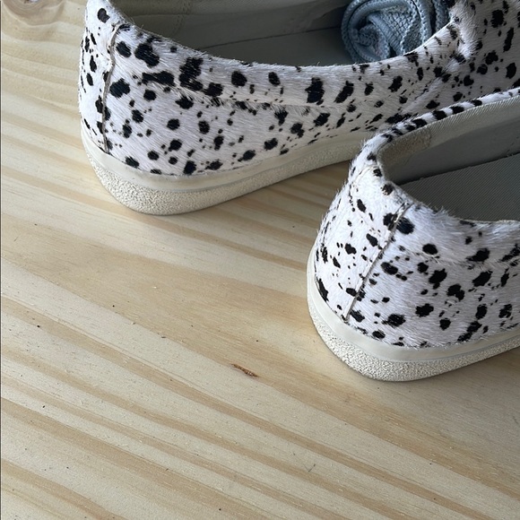 Madewell MWL  Real Fur Spotted Slip-On Sneakers - Picture 4 of 12